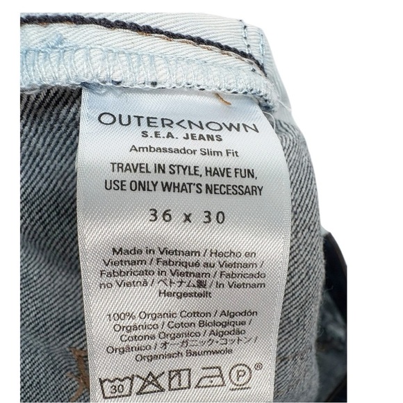 OUTERKNOWN Ambassador Slim Fit Jeans Size 36 - Picture 10 of 10